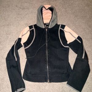 Express Black and Pink Bomber Jacket